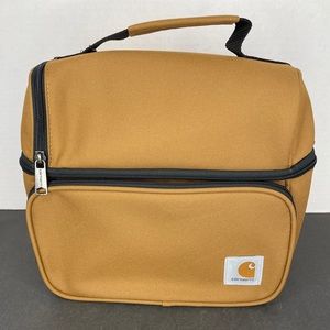 Carhartt Lunch Cooler 12-Can Lunch Box 2 Compartment Brown New C10304
